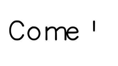 Çeşitli Sans-Serif Yazı Tipleri ve Ağırlıklarıyla Komedi El Yazısı Metni Canlandırması