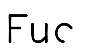 Fuck Handwritten Text Animation in Various Sans-Serif Fonts and Weights