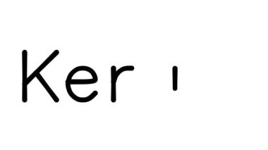 Çeşitli Sans-Serif Yazı Tipleri ve Ağırlıkları ile Kerala El Yazısı Metni CanlandırmasıName