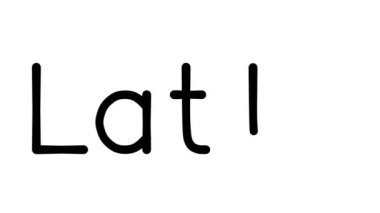 Çeşitli Sans-Serif Yazı Tipleri ve Ağırlıkları ile Latte El Yazısı Metni Canlandırması