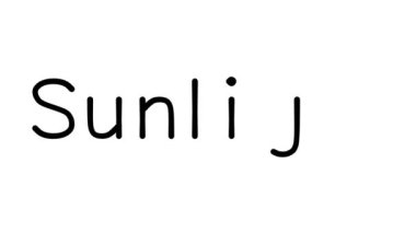 Çeşitli Sans-Serif Yazı Tipleri ve Ağırlıkları ile Sunlight El Yazısı Metni CanlandırmasıName