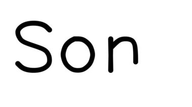 Çeşitli Sans-Serif Yazı Tipleri ve Ağırlıkları ile Şarkı El Yazısı Animasyonu