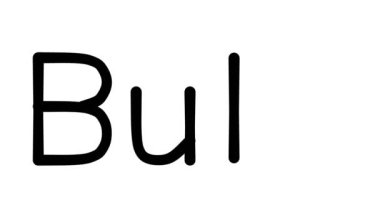 Çeşitli Sans-Serif Yazı Tipleri ve Ağırlıkları ile Ampul El Yazısı Animasyonu