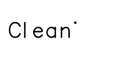 Çeşitli Sans-Serif Yazı Tipleri ve Ağırlıkları ile El Yazısı Temizleme Canlandırması