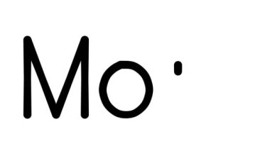 Çeşitli Sans-Serif Yazı Tipleri ve Ağırlıkları ile Anne El Yazısı Animasyonu