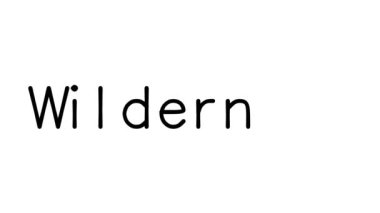 Wilderness El Yazması Metin Canlandırması Çeşitli Sans-Serif Yazı Tipleri ve Ağırlıkları