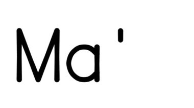 Çeşitli Sans-Serif Yazı Tipleri ve Ağırlıkları ile Matematik El Yazısı Metni Canlandırması