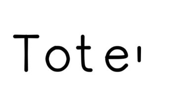 Çeşitli Sans-Serif Yazı Tipleri ve Ağırlıkları ile Totem El Yazısı Metni Animasyonu