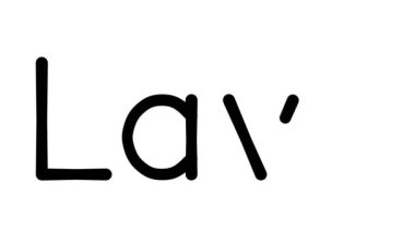 Çeşitli Sans-Serif Yazı Tipleri ve Ağırlıkları ile Lav El Yazısı Metni Animasyonu
