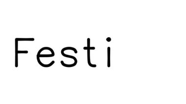 Festival El Yazıları Canlandırması Çeşitli Sans-Serif Yazı Tipleri ve Ağırlıkları