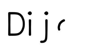 Çeşitli Sans-Serif Yazı Tipleri ve Ağırlıkları ile Dijon El Yazısı Metni Animasyonu