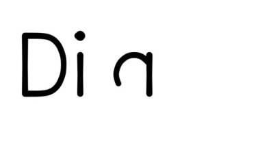 Çeşitli Sans-Serif Yazı Tipleri ve Ağırlıkları ile Günlük El Yazısı Metni Canlandırması