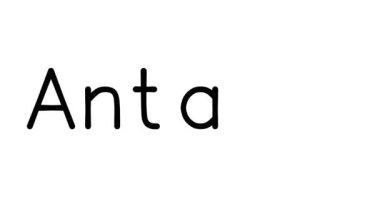 Çeşitli Sans-Serif Yazı Tipleri ve Ağırlıkları ile Antalya El Yazısı Metni Animasyonu