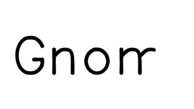 Çeşitli Sans-Serif Yazı Tipleri ve Ağırlıkları ile Gnome El Yazısı Metni CanlandırmasıName