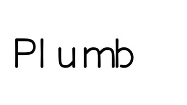 Çeşitli Sans-Serif Yazı Tipleri ve Ağırlıkları ile Tesisatçı El Yazısı Metni Animasyonu