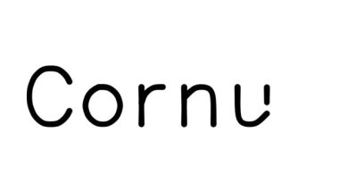 Cornus Yazılı Metin Canlandırması Çeşitli Sans-Serif Yazı Tipleri ve Ağırlıkları