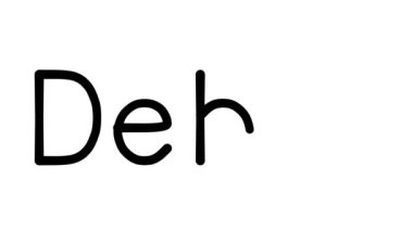Çeşitli Sans-Serif Yazı Tipleri ve Ağırlıkları ile Elle Yazılan Metin Canlandırması