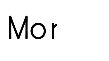 Para El Yazısı Metni Canlandırması Çeşitli Sans-Serif Yazı Tipleri ve Ağırlıkları