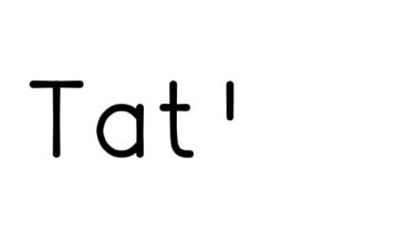 Çeşitli Sans-Serif Yazı Tipleri ve Ağırlıklarıyla Dövme El Yazısı Animasyonu