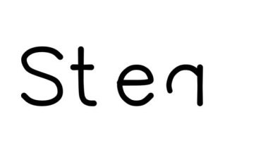 Çeşitli Sans-Serif Yazı Tipleri ve Ağırlıkları ile Biftek El Yazısı Metni CanlandırmasıName