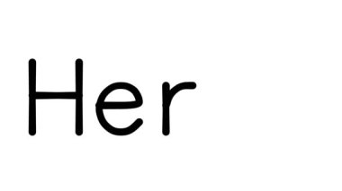 Heron El Yazısı Yazısı Yazı Tipleri ve Ağırlığı CanlandırmasıName