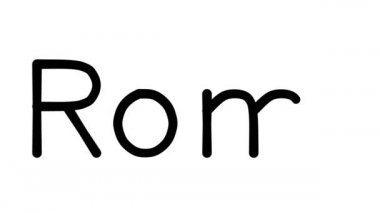 Roma Çeşitli Sans-Serif Yazı Tipleri ve Ağırlıklarıyla El Yazısıyla Metin Canlandırması