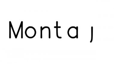 Çeşitli Sans-Serif Yazı Tipleri ve Ağırlıkları ile Yazılı Metin Canlandırması