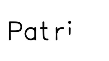 Çeşitli Sans-Serif Yazı Tipleri ve Ağırlıkları ile Vatansever El Yazısı Metni Animasyonu