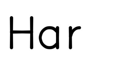 Çeşitli Sans-Serif Yazı Tipleri ve Ağırlıkları ile Hare El Yazısı Metni Canlandırması