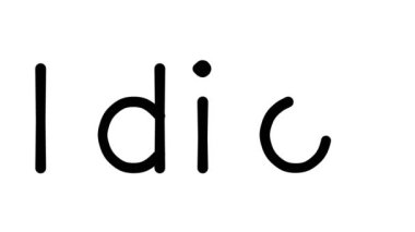 Çeşitli Sans-Serif Yazı Tipleri ve Ağırlıkları ile Aptal El Yazısı Metni Canlandırması