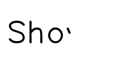 Kürek Elyazısı Metin Canlandırması Çeşitli Sans-Serif Yazı Tipleri ve Ağırlıkları