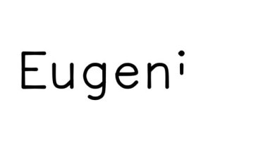 Çeşitli Sans-Serif Yazı Tipleri ve Ağırlıklarıyla Öjenik El Yazısı Animasyonu