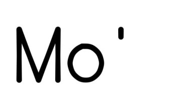 Çeşitli Sans-Serif Yazı Tipleri ve Ağırlıkları ile Kalıp El Yazısı Metni Canlandırması