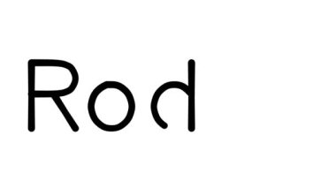 Çeşitli Sans-Serif Yazı Tipleri ve Ağırlıkları ile Rodeo El Yazısı Metni CanlandırmasıName