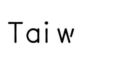 Çeşitli Sans-Serif Yazı Tipleri ve Ağırlıkları ile Tayvan El Yazısı Metni CanlandırmasıName