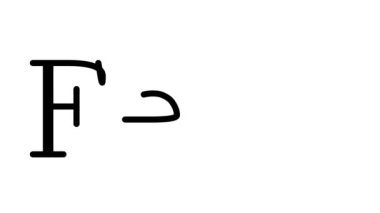 Serif Yazı Tipleri ve Ağırlığı ile Fern Animasyon El Yazısı Metni