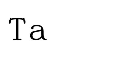 Serif Yazı Tipi ve Ağırlığı ile Tango Canlandırılmış El Yazısı Metni