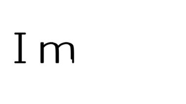 Serif Yazı Tipleri ve Ağırlığı ile Resim Canlandırılmış El Yazısı Metni