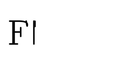 Serif Yazı Tipi ve Ağırlığı ile Un Canlandırılmış El Yazısı Metni