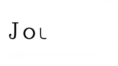 Serif Yazı Tipi ve Ağırlığı ile Seyahat Canlandırılmış El Yazısı Metni