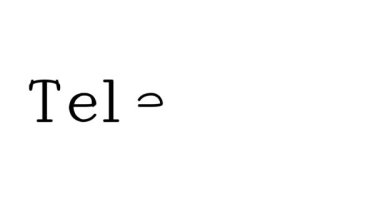 Serif Yazı Tipleri ve Ağırlığı ile Telefon Animasyon El Yazısı Metni