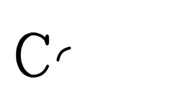 Serif Yazı Tipleri ve Ağırlığı ile Como Animasyon El Yazısı Metni