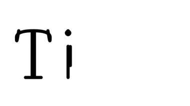 Serif Yazı Tipi ve Ağırlığı ile Tik Tik Canlandırılmış El Yazısı Metni