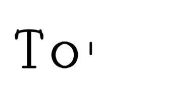 Serif Yazı Tipleri ve Ağırlığı ile Topaz Canlandırılmış El Yazısı Metni