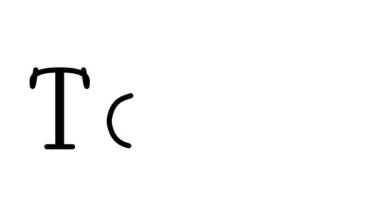 Serif Yazı Tipleri ve Ağırlığı ile Havlu Canlandırılmış El Yazısı Metni