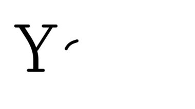 Serif Yazı Tipi ve Ağırlığı ile Yoga Canlandırılmış El Yazısı Metni