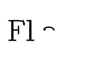 Serif Yazı Tipi ve Ağırlığı ile Alevlendirilmiş El Yazısı Metni