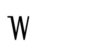 Serif Yazı Tipi ve Ağırlığı ile Sözcük Canlandırılmış El Yazısı Metni