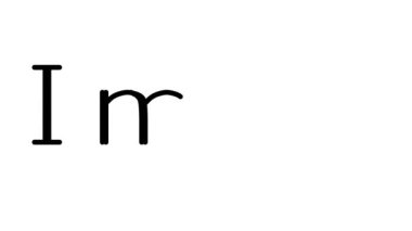 Serif Yazı Tipleri ve Ağırlığı ile Resim Canlandırılmış El Yazısı Metni