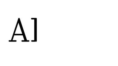 Serif Yazı Tipi ve Ağırlığı ile Alfa Animasyon Metni